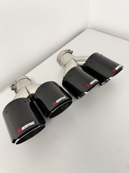 Colas de escape doble carbono Akrapovič