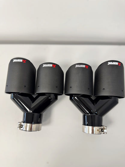 Colas de escape doble carbono Akrapovič
