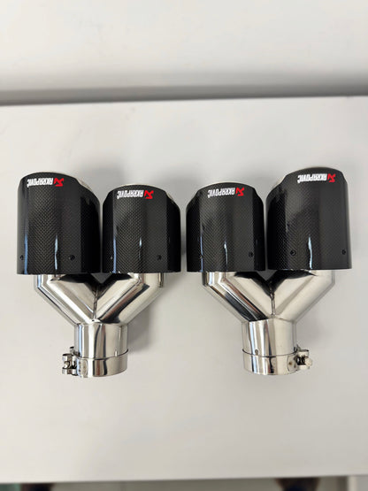 Colas de escape doble carbono Akrapovič
