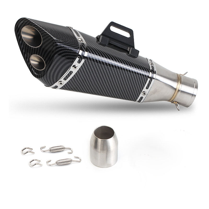 Escape moto doble salida carbono Akrapovic Style