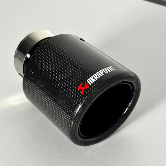 Akrapovič Gloss Pro | Punta de Escape Carbono Brillo con Abrazadera