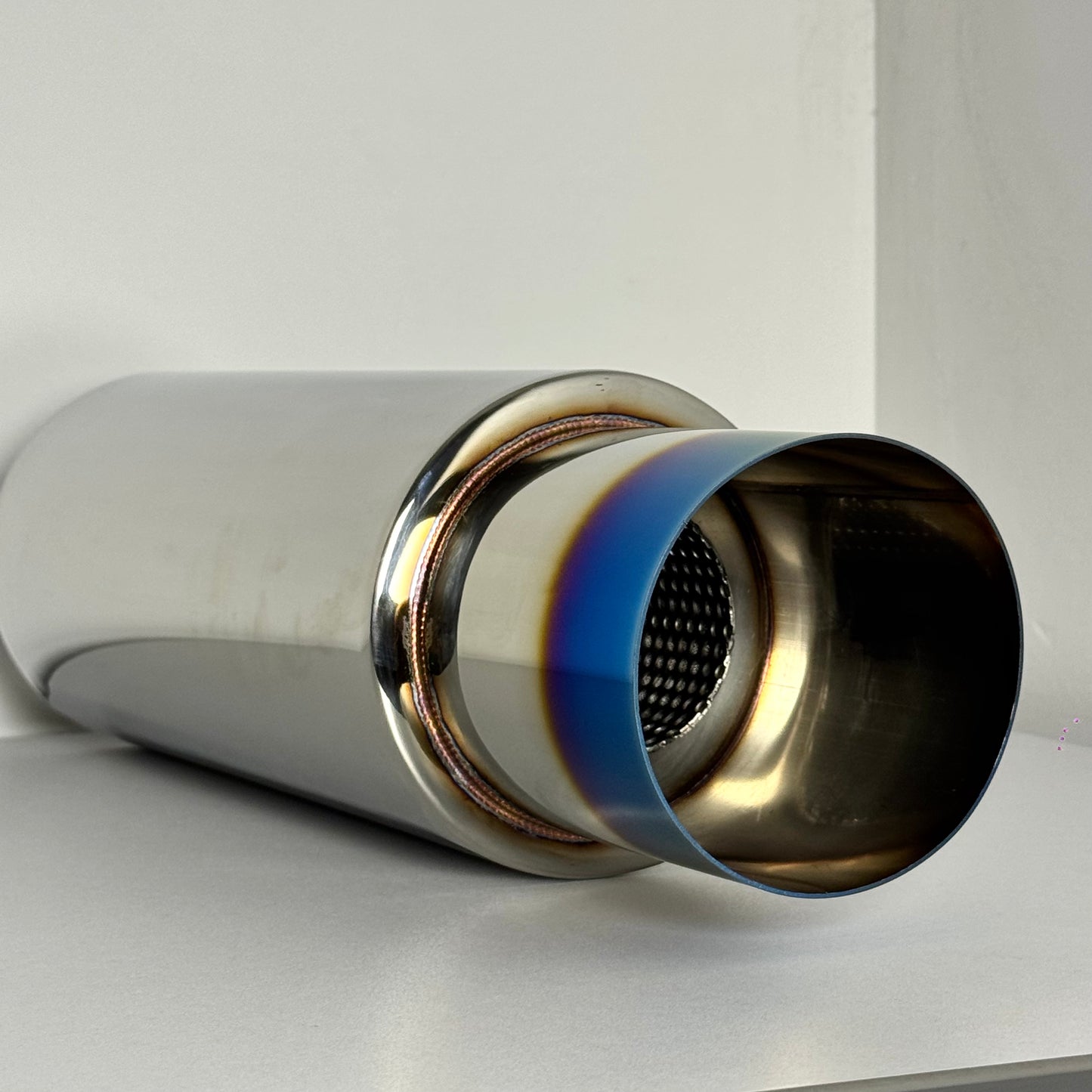 EscapeX Titanium Blue Flame – Silenciador Deportivo Universal