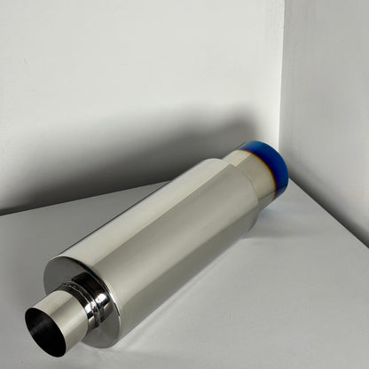 EscapeX Titanium Blue Flame – Silenciador Deportivo Universal