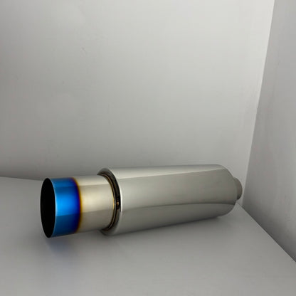 EscapeX Titanium Blue Flame – Silenciador Deportivo Universal