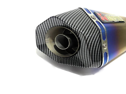 Silencioso de Moto Akrapovic Style (Efecto Camaleón)